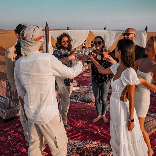 Luxury Evening Desert Safari Dubai with Soft Drinks Menu
